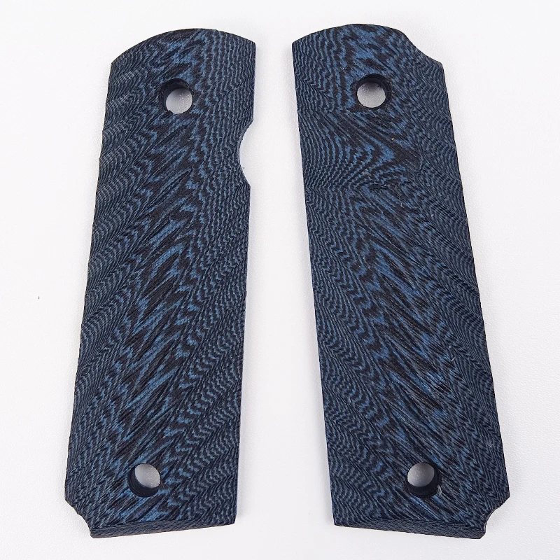 1 Pair G10 Material CNC Tactics 1911 Grips Handle Patch DIY Making Radial Texture Decor Slabs Scales Custom Repair Accessories