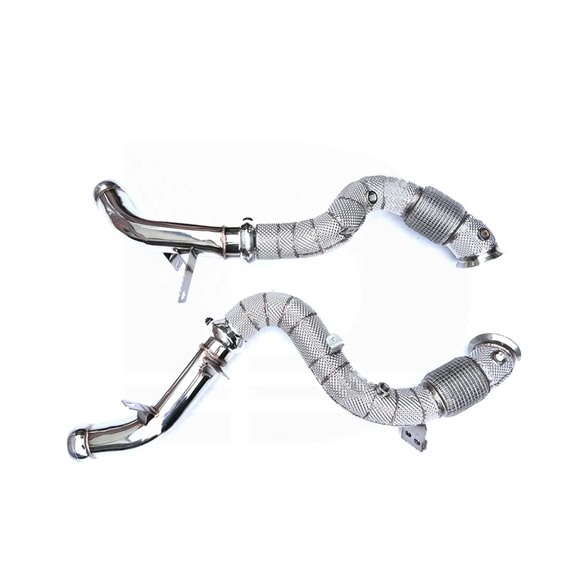 

Catless exhaust downpipe For Benz E63 S AMG W213 4.0TT 2016-2022 Engine Stainless Steel Turbo Manifold Header downpipe