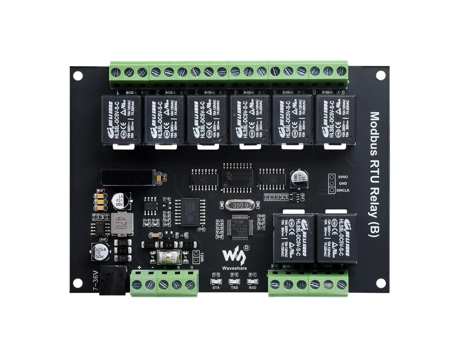 Waveshare   RTU   (B), RS485 ̽, 7  36V   ġ,   ȣ ȸ