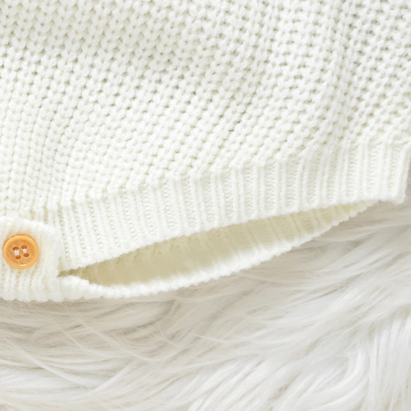  긴팔 바디 수트, 가을  소년 소녀 점프 수트, 니트 어린이 의류, 패션 자수 문자 0-18M 롬퍼