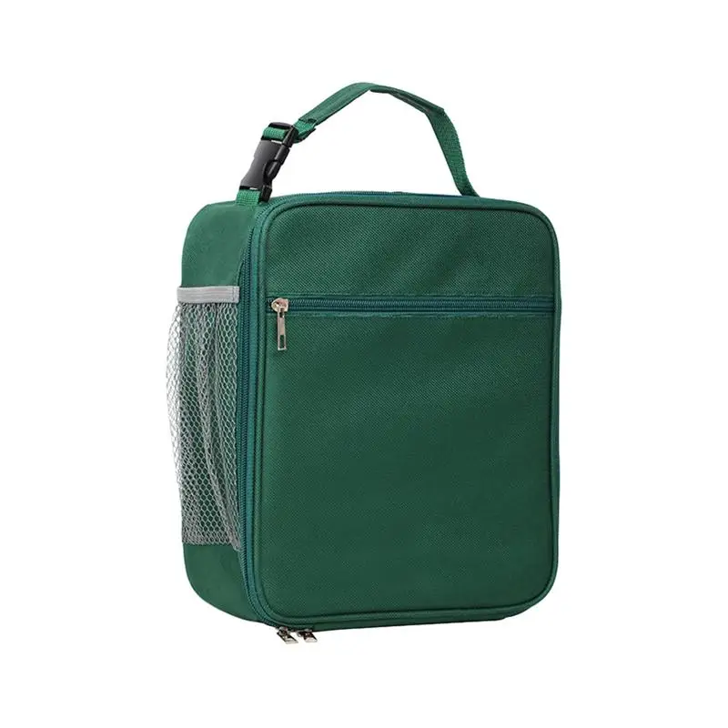 

Cooler Bag For Work Side Mesh Pocket Design Adult Lunch Box Reusable Insulated School Travel Picnic Tote Bag With Handle Women