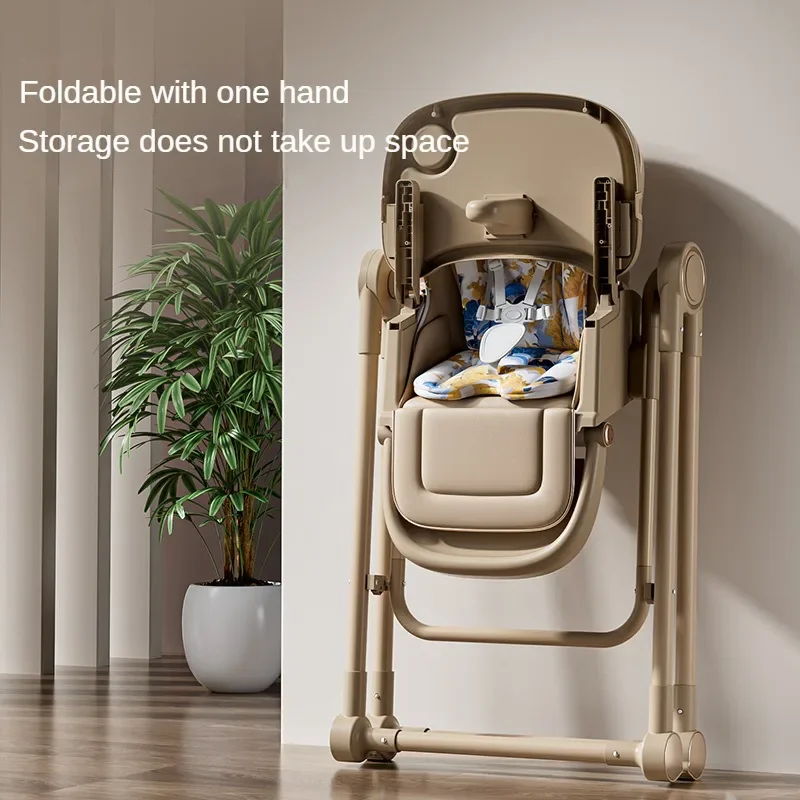 Multifunctional Baby Dining Chair Lying and Folding Baby Rocking Chair Children's Dining Table and Adjustable Height Baby Dining Chair