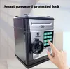 Electric Piggy Bank Cartoon Fingerprint Password Cash Box Saving Money Automatic Atm Machine Safe Pretend Play Toy Children Gift 1