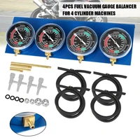 Motorcycle Fuel Carburetor Synchronizer Vacuum Balancer Gauge with Hose Synchronizer Tool For 4 Cylinder Engines Machines 2