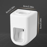 Creative Wall Mount Automatic Toothpaste Dispenser Bathroom Accessories Waterproof Lazy Toothpaste Squeezer Toothbrush Holder 2