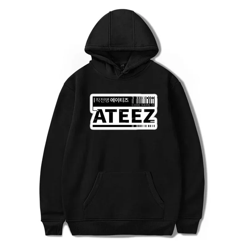 

2023 KPOP Korean Star ATEEZ Hoodie Pullover Couple Fashion Casual Long Sleeve Hoodie Pullover Fan Outdoor Sweatshirts Tops