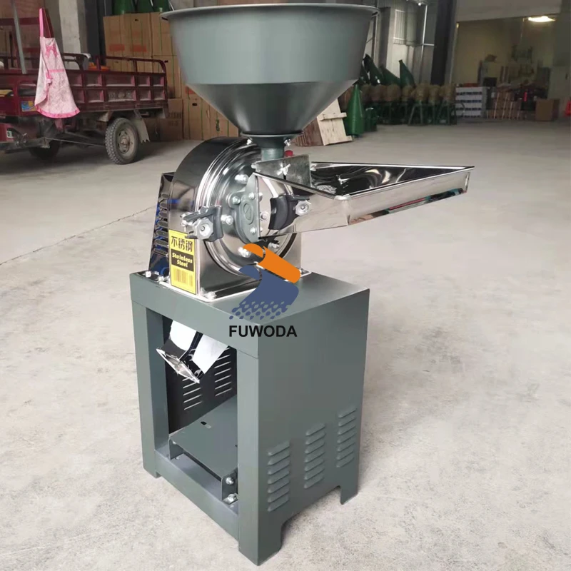 150-200kg/h Stainless Steel Herb Spice Grain Grinder 3000KW Electric Coffee Grinder Dry Food Powder Miller Grinding Machine 3