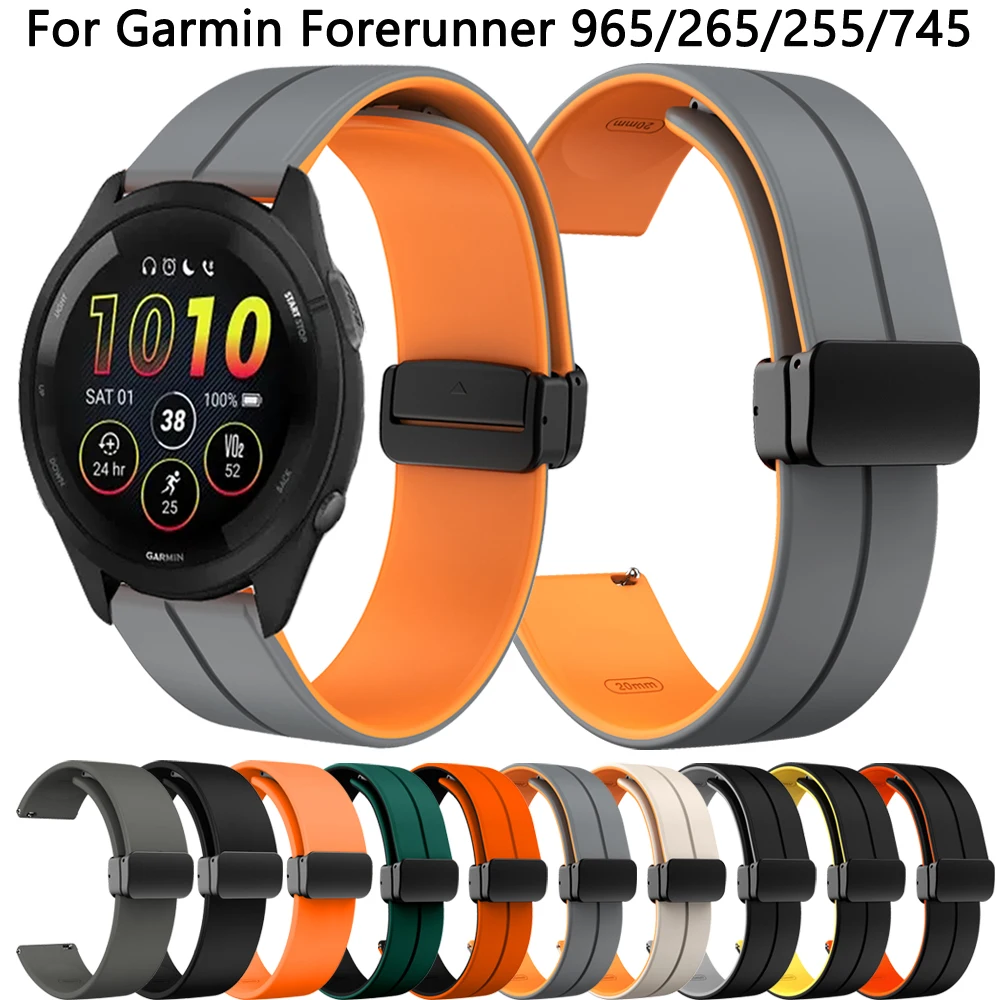 

Ремешок магнитный для смарт-часов Garmin Forerunner 965 265 255 745, 22 мм
