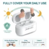 JINGHAO Rechargeable Hearing Aids Invisible In-Ear Sound Enhancer Elderly Hearing Amplifier Gift 1