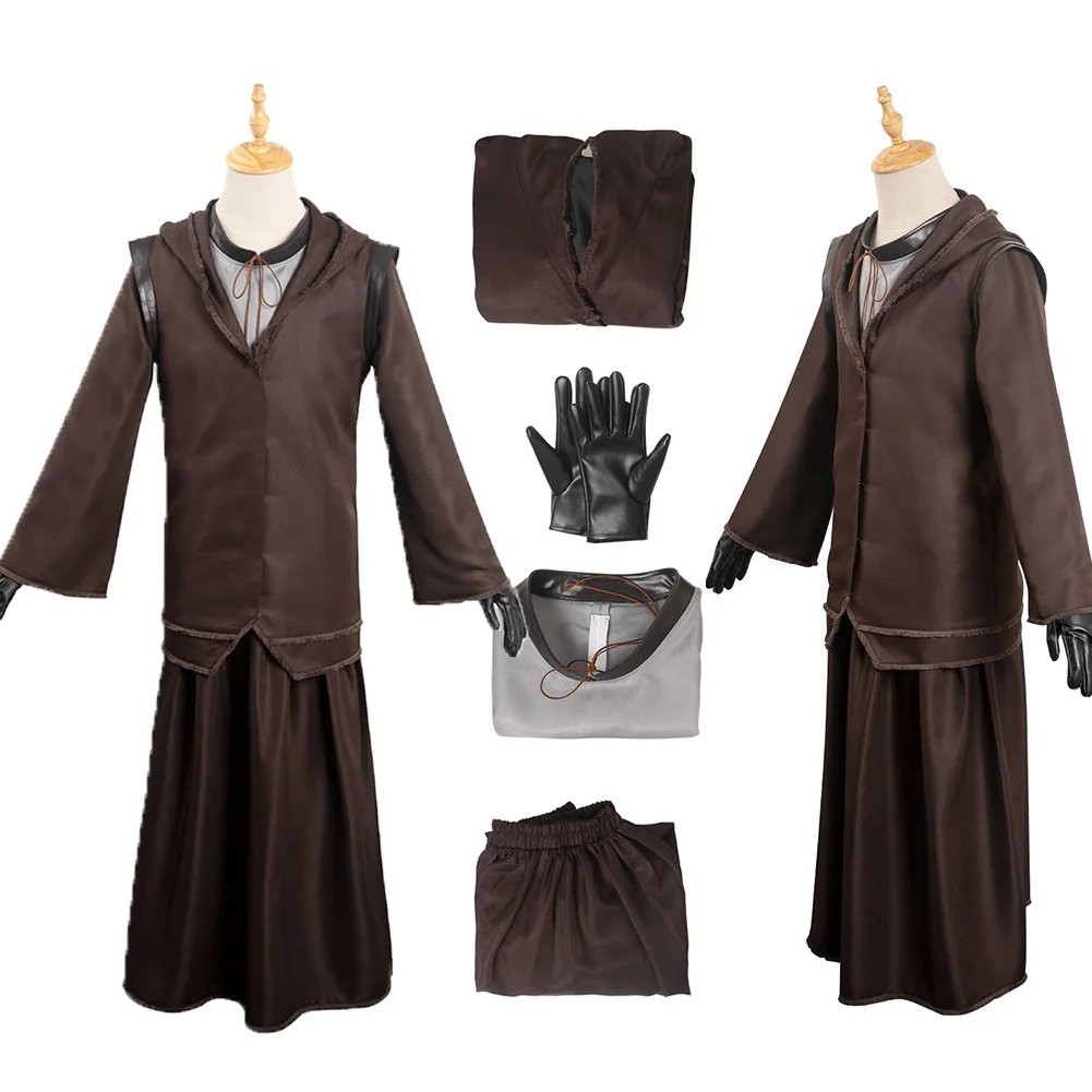 

FF Final Cos Fantasy Joshua Cosplay Men Costume Long Coat Dress Skirt Set Clothes Boys Adult Halloween Carnival RolePlay Suit