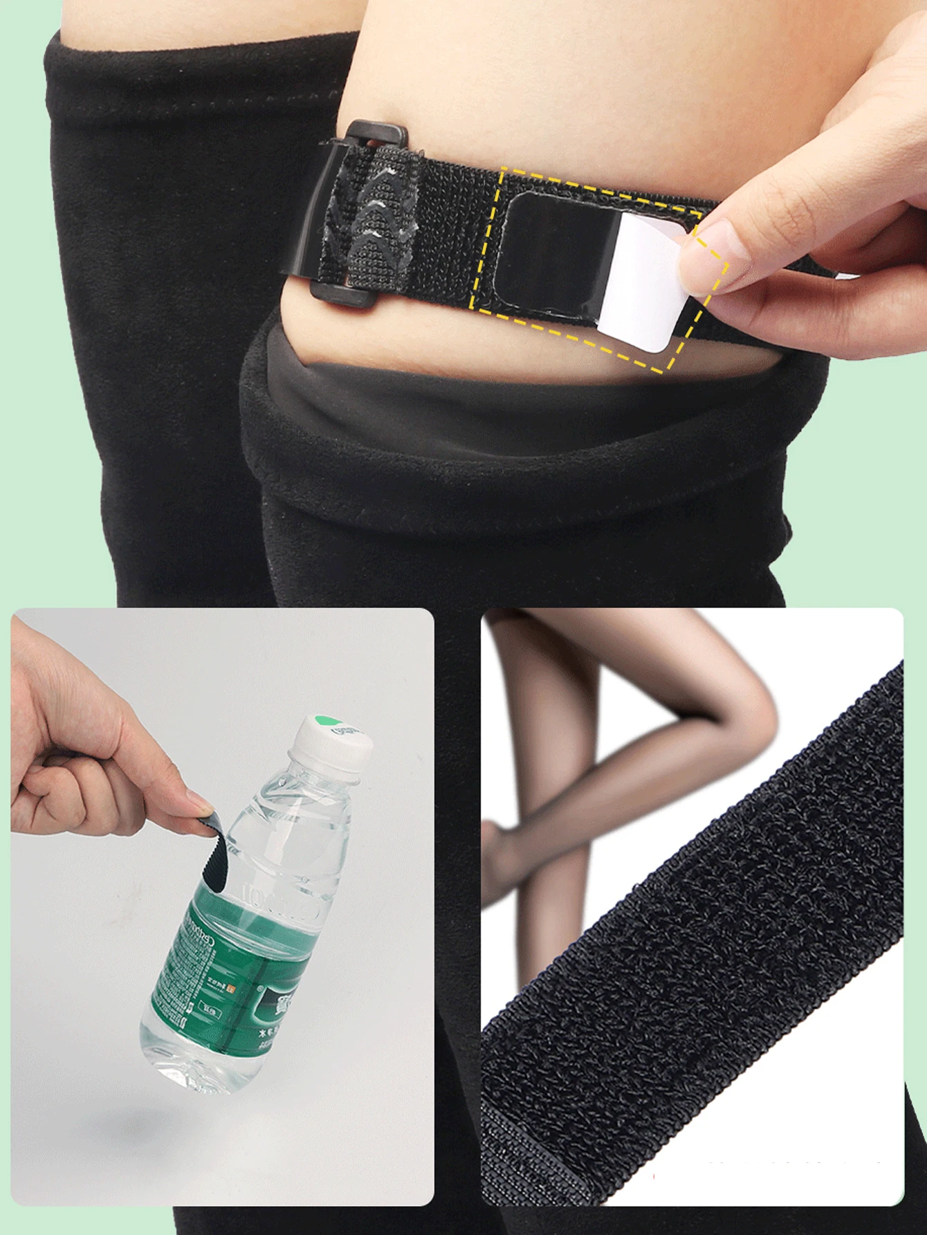 &ldquo;2Pcs Boot Straps with Magic Tape-Anti-Slip Elastic Bands for Tall Boots, Prevent Slipping and Keep Boots in Place&rdquo;