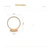 20CM LED Simple Circular Ring Table Lamp Bedroom Bedside Living Room Restaurant Hotel Decorative Lamp Dimmable Round Night Light 2