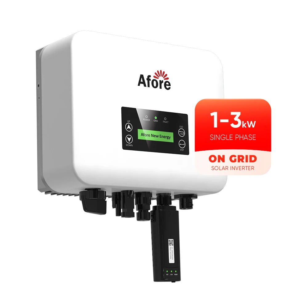 Afore On Grid Inverter Solare 1Kw 2Kw 3Kw 3 Kw Inverter Fotovoltaici Monofase Prezzo