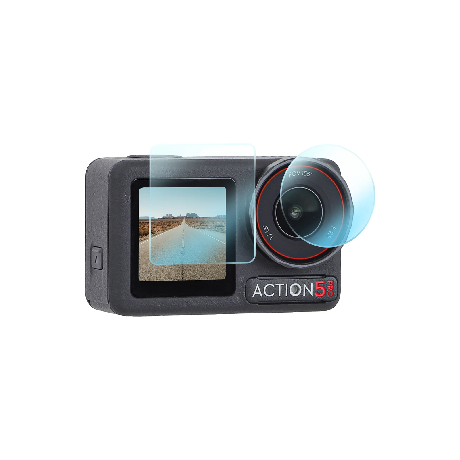 Description Picture 6 of item9 in1 Tempered Glass Screen Protector for DJI Osmo Action 5 Pro Camera 9H Hardness Lens/Screen/Front LCD HD Anti-scratch Film