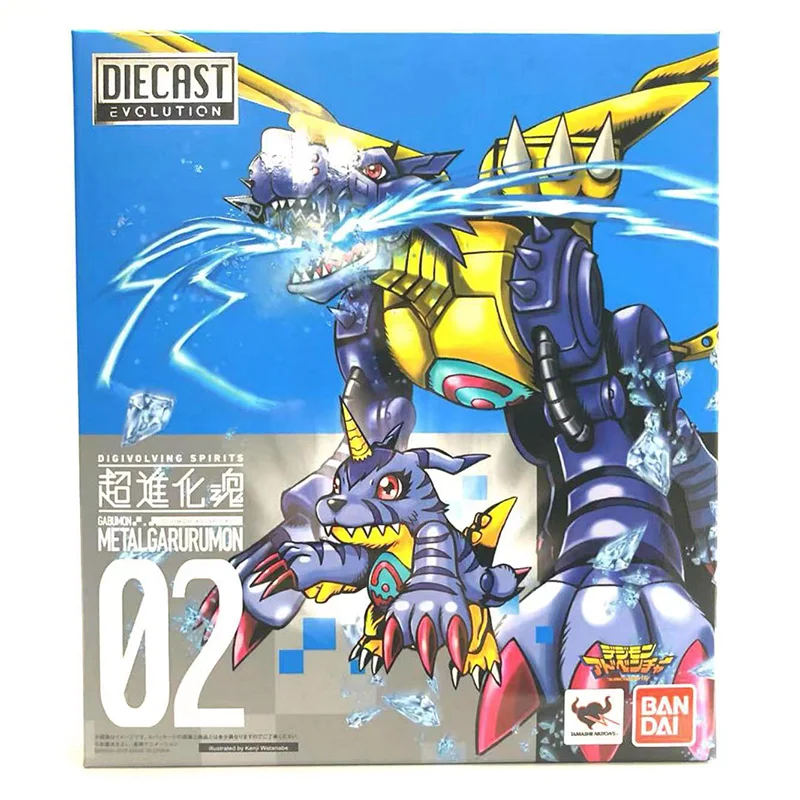 

100% Original BANDAI Digivolving Spirits 02 Metal Garurumon Digimon Adventure In Stock Anime Collection Figures Model Toys