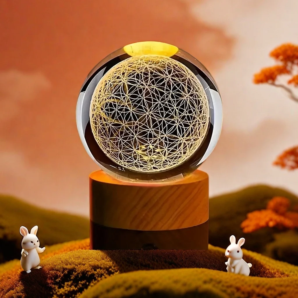 The Flower of Life Crystal Sphere – Light of Infinite Pattern 5
