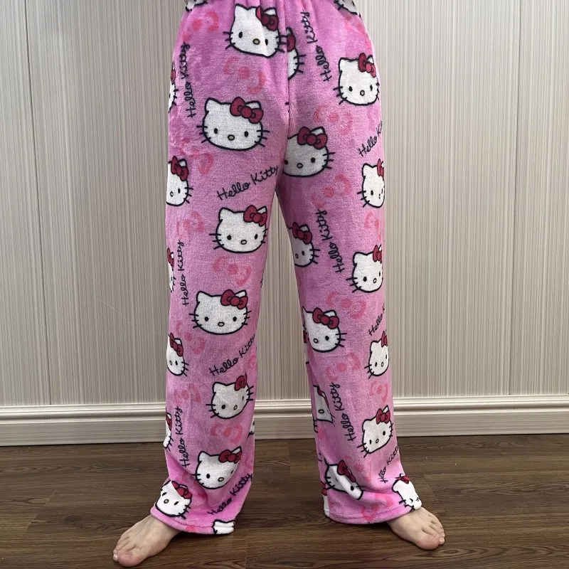 Pantaloni Pigiama Hello Kitty Donna - Comodi Con Elastico In Vita, Taglia L Rosa - Foto 7