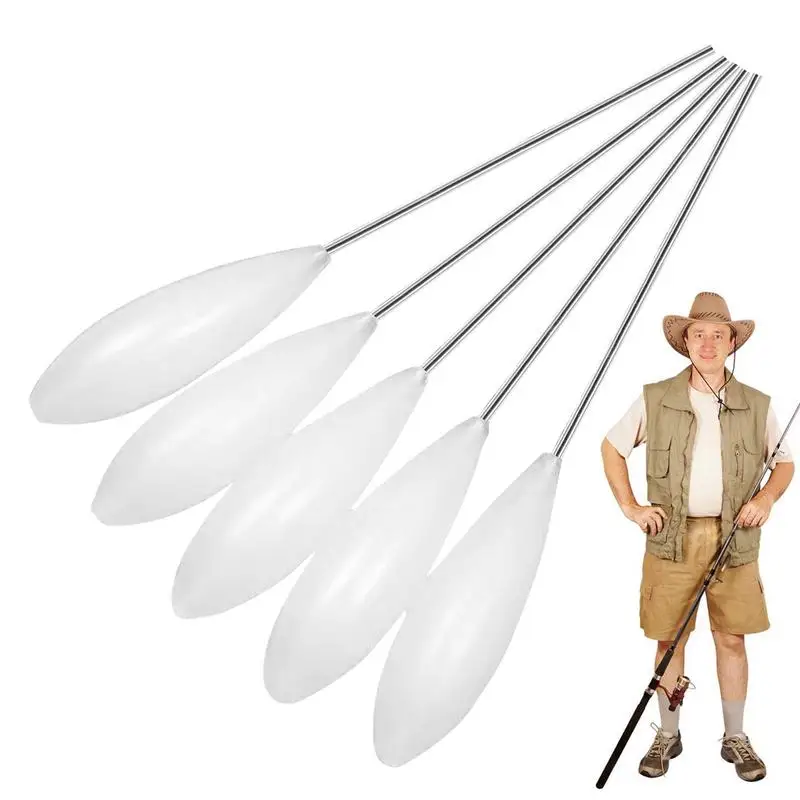 

5 шт., прозрачные акриловые поплавки для ловли форели