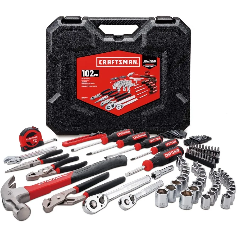 

Home Tool Set/Mechanics Tools Kit, 102-Piece (CMMT99448)