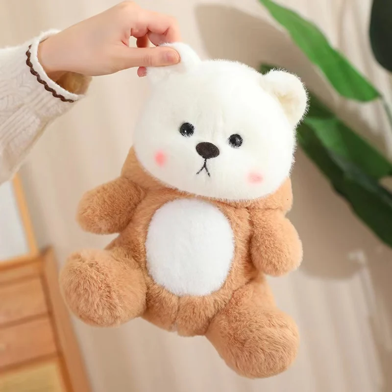 Plush Toy Cute brown bear fairy tale plush toy plush animals with hats bear Kawaii soft doll pillow girls room decoration children's gift
