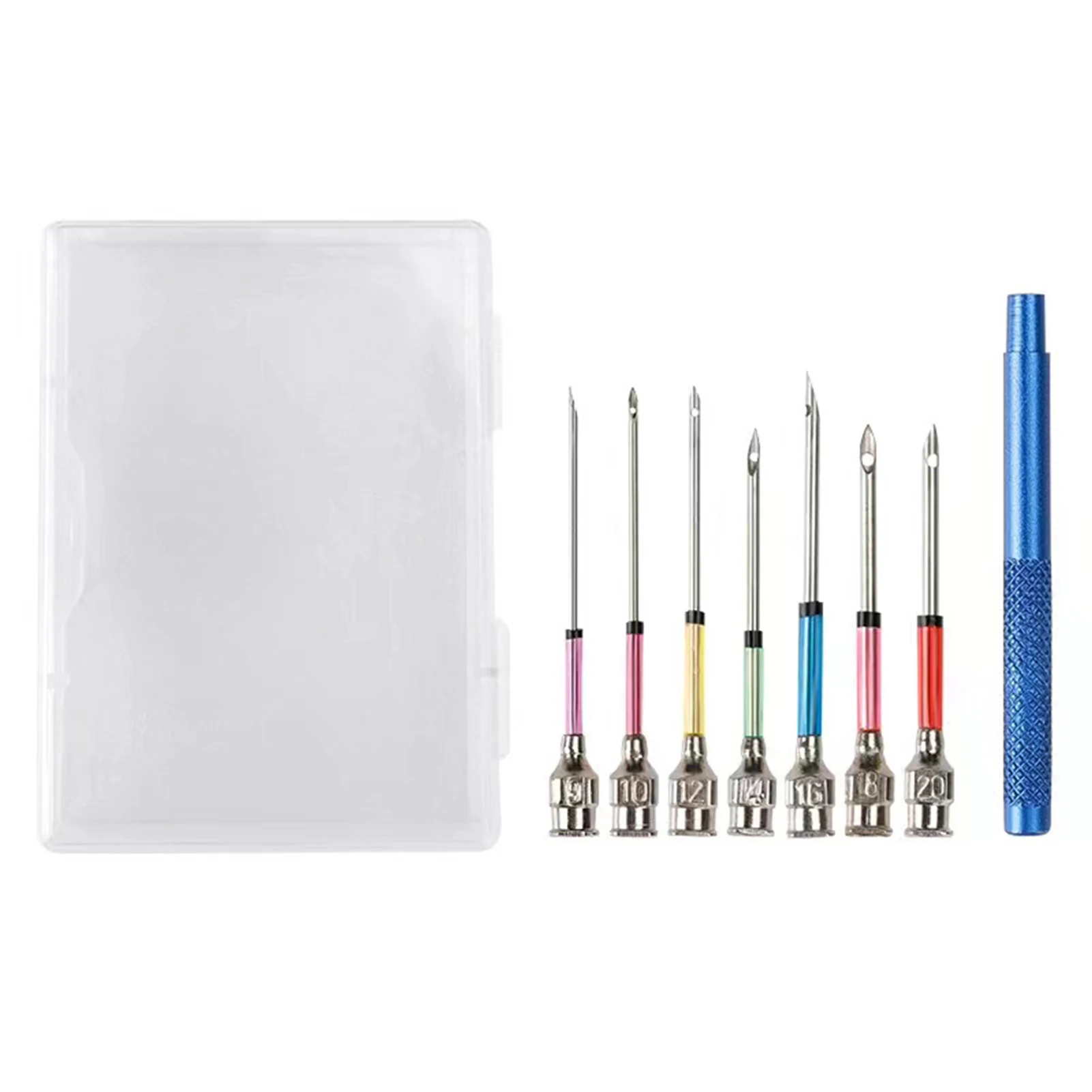 

8 шт., Набор сменных игл для вышивки, 7 разных размеров