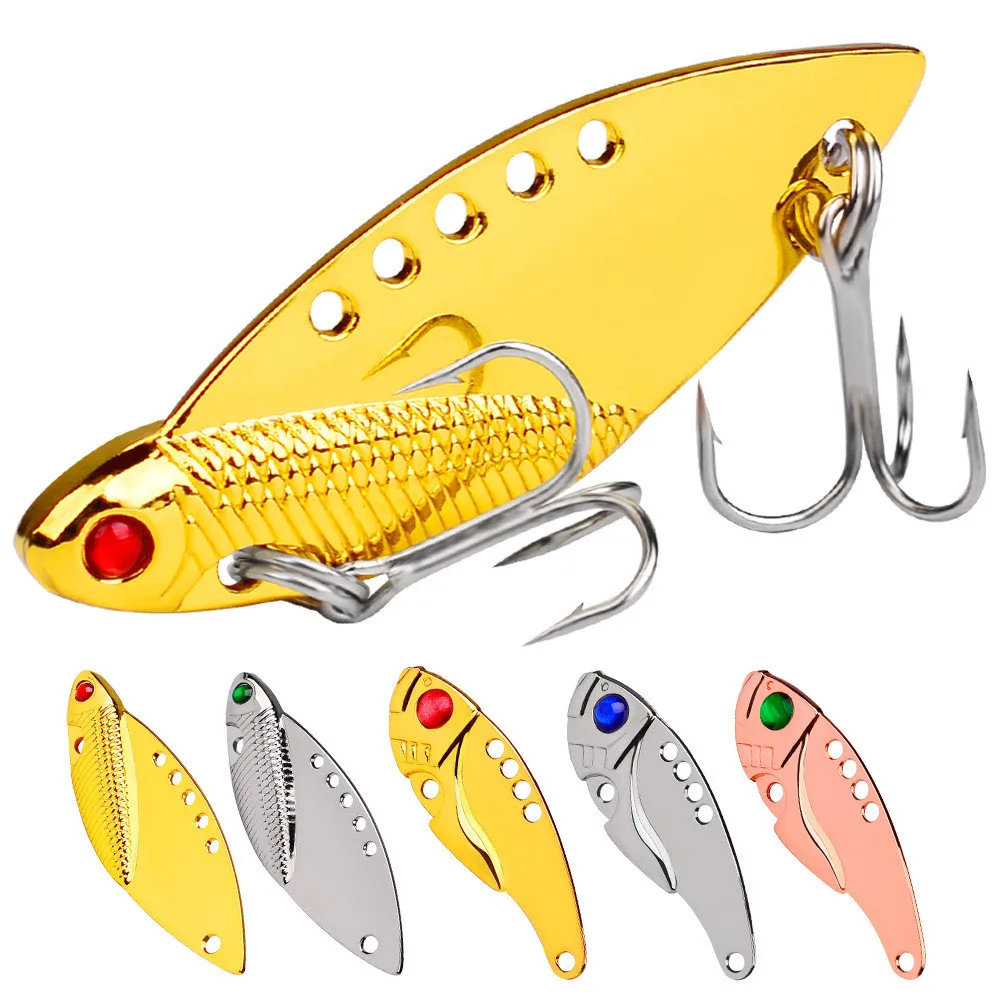 Leurres de pêche rotatifs en métal VIB Vibration appât artificiel 7g 10g 14g 20g pêche en plein air Spinner cuillère appâts durs équipement outil
