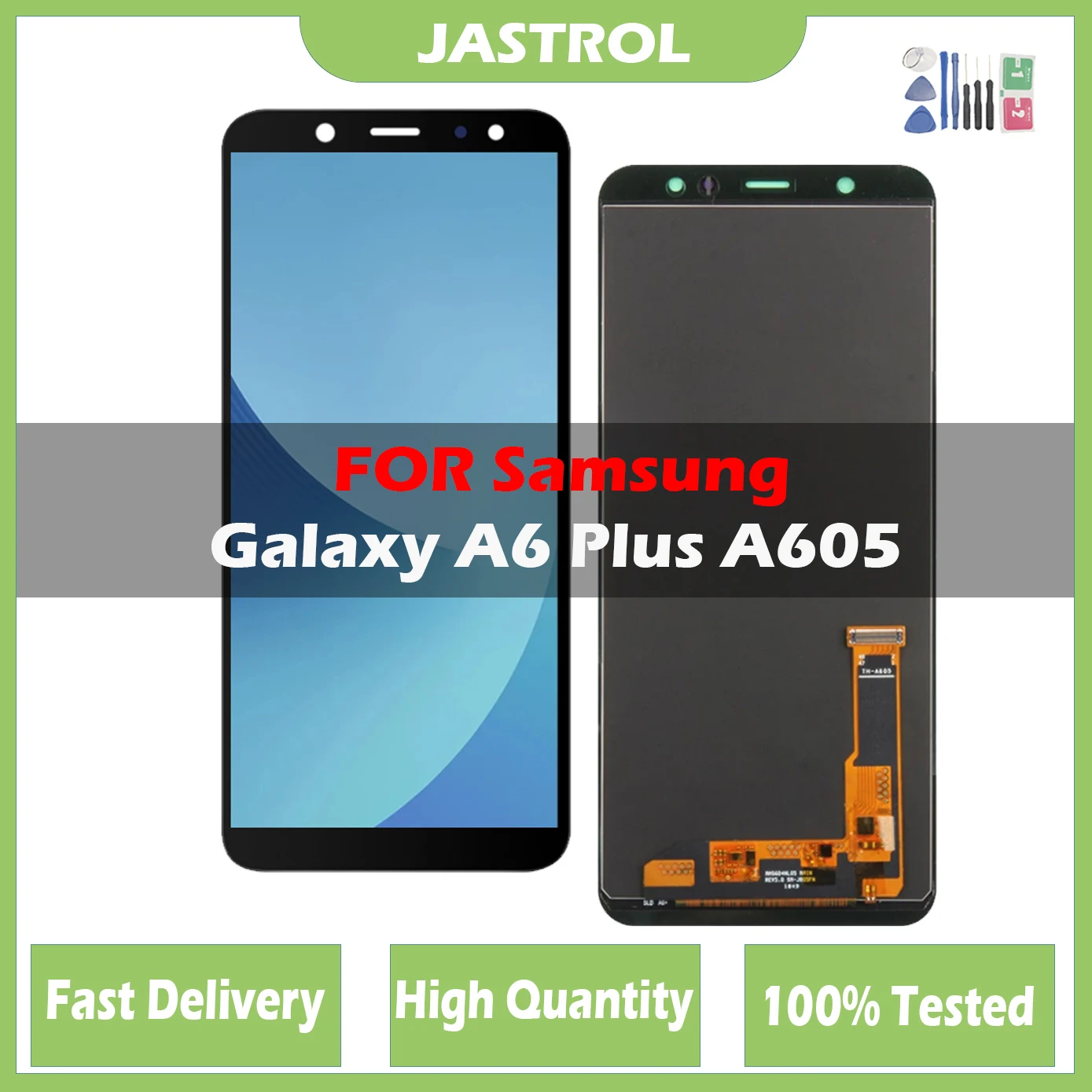 ЖК-дисплей с сенсорным экраном и дигитайзером в сборе для Samsung Galaxy A6 Plus 2018 A605 A605F A605FN A605G