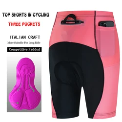 Women's Cycling Pants Gel 3 Pockets Lycra Sports Shorts Man Clothes Professional Maillot Mtb Clothing Summer Bib Short Equipment