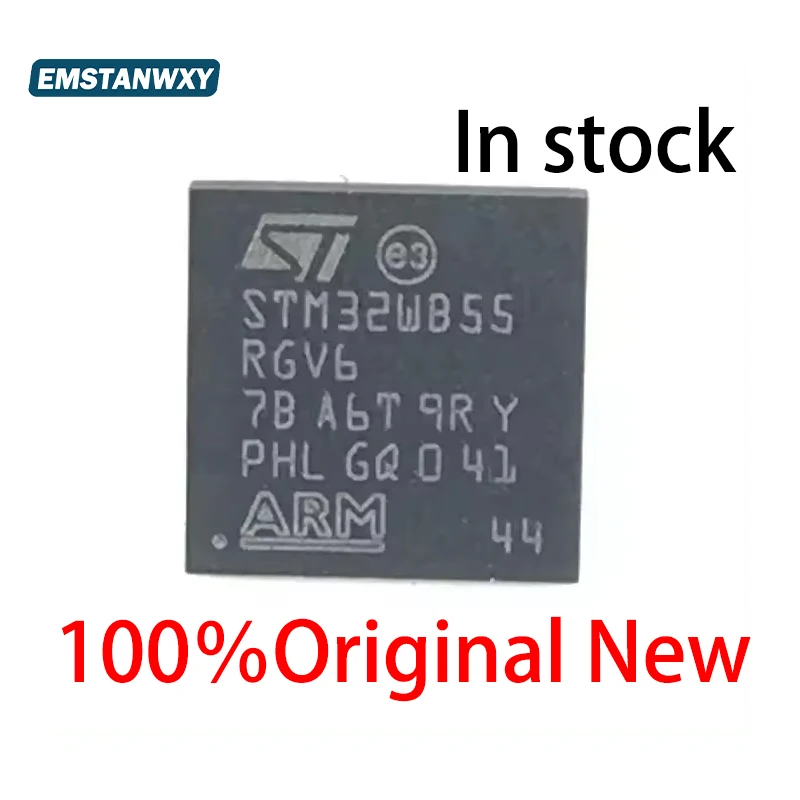 

New Original STM32WB55RGV6 STM32WB55 VFQFPN-6 ARM Microcontroller Chip