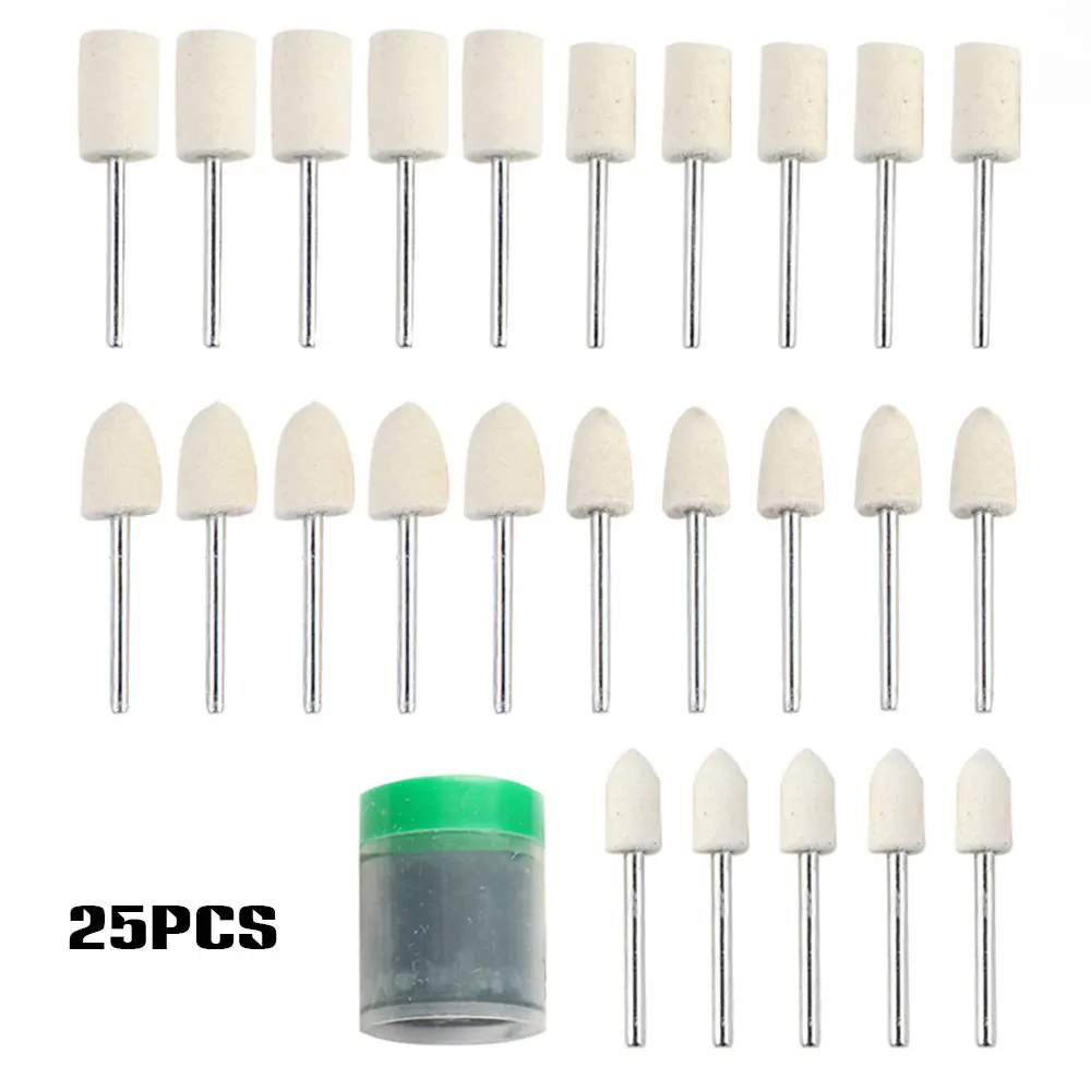 

20pcs Mini Wool Grinding Polishing Wheel for Watch / Jewelry with Mandrel