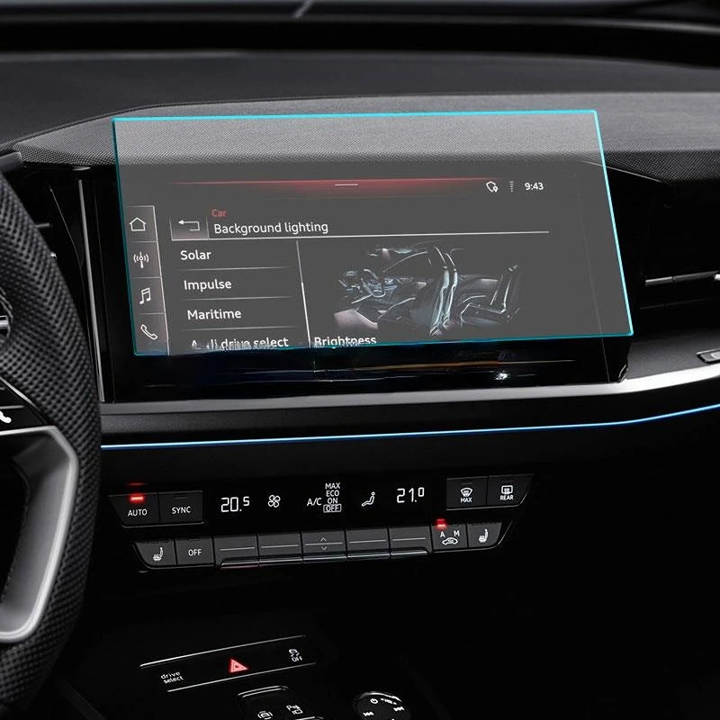 Protecteur D'écran En Verre Trempé 9H Pour Audi Q4 E-tron 2023 - Protection Navigation GPS Anti-rayures