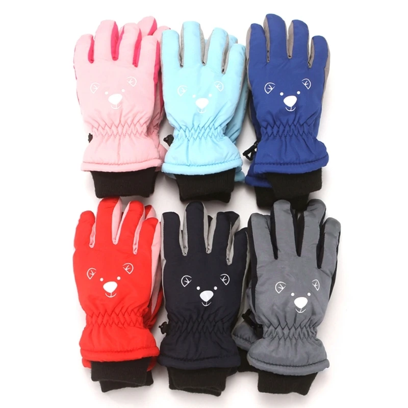 

Kids Winter Running Gloves for Snow Cold Weather Skiing for 3-7 Years Old