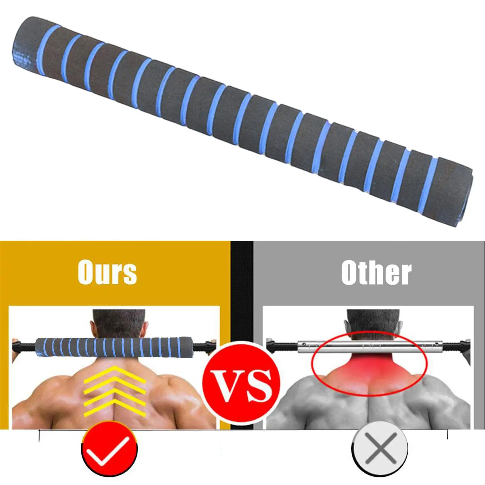 Dumbbell Connecting Rod Dumbbell Extension Bar Fitness Attachment 40cm Barbell dumbbell bars barbell bar