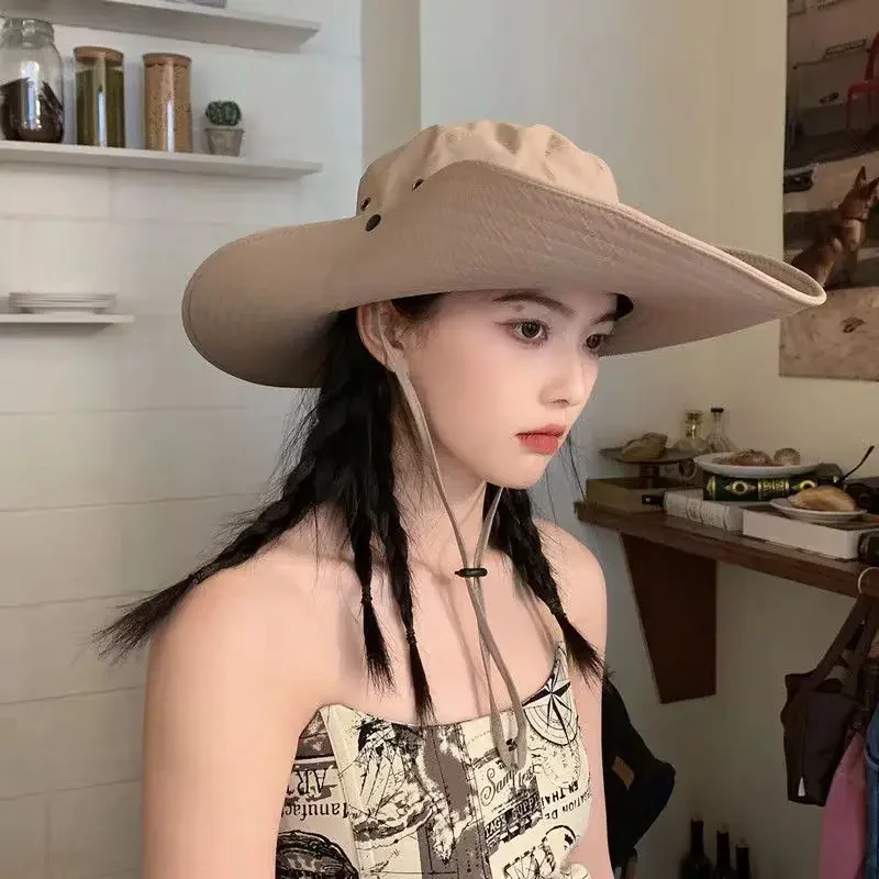 야외 캠핑 하이킹 데님 모자, 자외선 차단 낚시 모자, 여름 자외선 차단, 서양 스타일