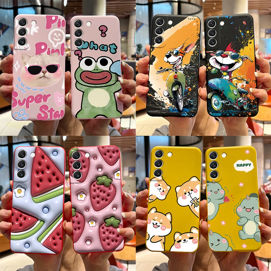 Soft Slim Cute Bear & Frog Candy Painted Back Cover & Bumper Case