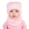 New style kids' hat Baby fall and winter new wool knit pullover hat Solid color warm hat for autumn and winter children's beanie 5