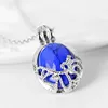 Film The Vampire Diaries Necklace Vintage Katherine Pendant Fashion Movie Jewelry Cosplay For Women Lapis Lazuli Pendant 2