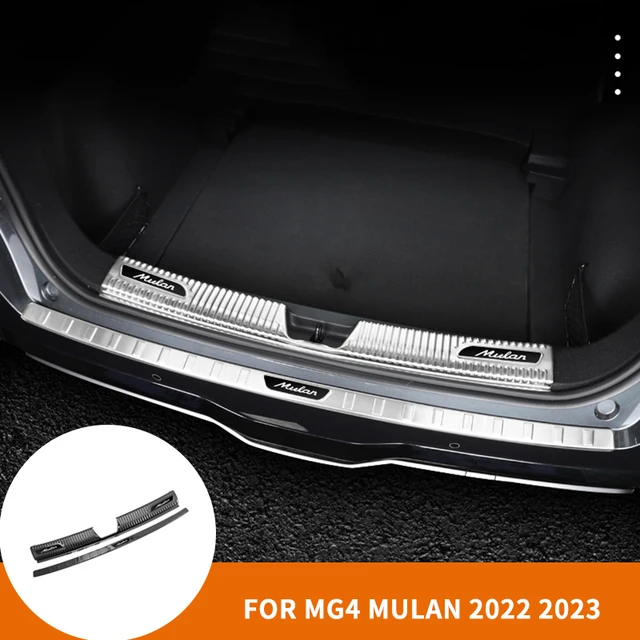Für Mg 4 Mg4 Ev Mulan 2023 Auto Rear Air Outlet Cover Trim Anti Kick Panel  Aufkleber Zubehör - ABS