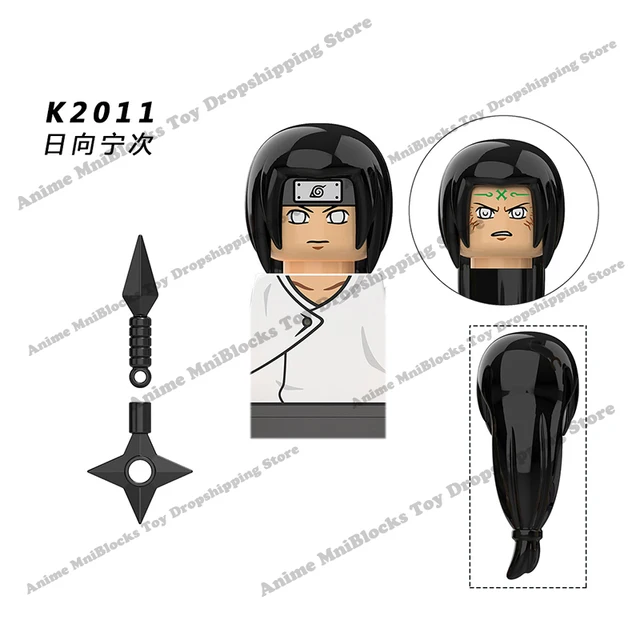 Naruto Sasuke Kakashi Akatsuki bricks Building Blocks Anime cartoon Mini Action Figures Heads Assembly Toys kids Birthday Gifts Yellow
