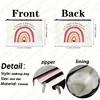 Rainbow Print Makeup Bag It Takes A Big Heart To Shape Little Minds Perfect Stationery Supplies Bag and Graduate Teachers Gift 2