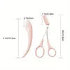 Women's Eyebrow Comb Scissors Professional Eyebrow Trimmer Eyebrow Scissors Eyebrow Razor, Spatula Accessories Eyelash Scissors 5