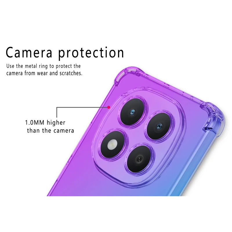Gradient Airbag TPU Shockproof Protective Case Cover