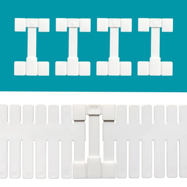 10Db/Tétel Fiókos Partíció Tartozékok Hosszabbító Csat Rögzített Klip Fiók Diy Tároló Clapboard Elválasztó Zokni Fehérnemű -Szervező - Image 2