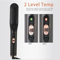 Kit de brosse chauffante pour barbe électrique, lisseur de cheveux, lissage rapide pour hommes, peigne électrique pour cheveux 3