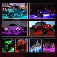High Quality 8Pods RGB LED Rock Lights APP Control For Jeep Off-Road Truck UTV ATV Underbody Wheel Lights Car LED Chassis Strip - Image 6