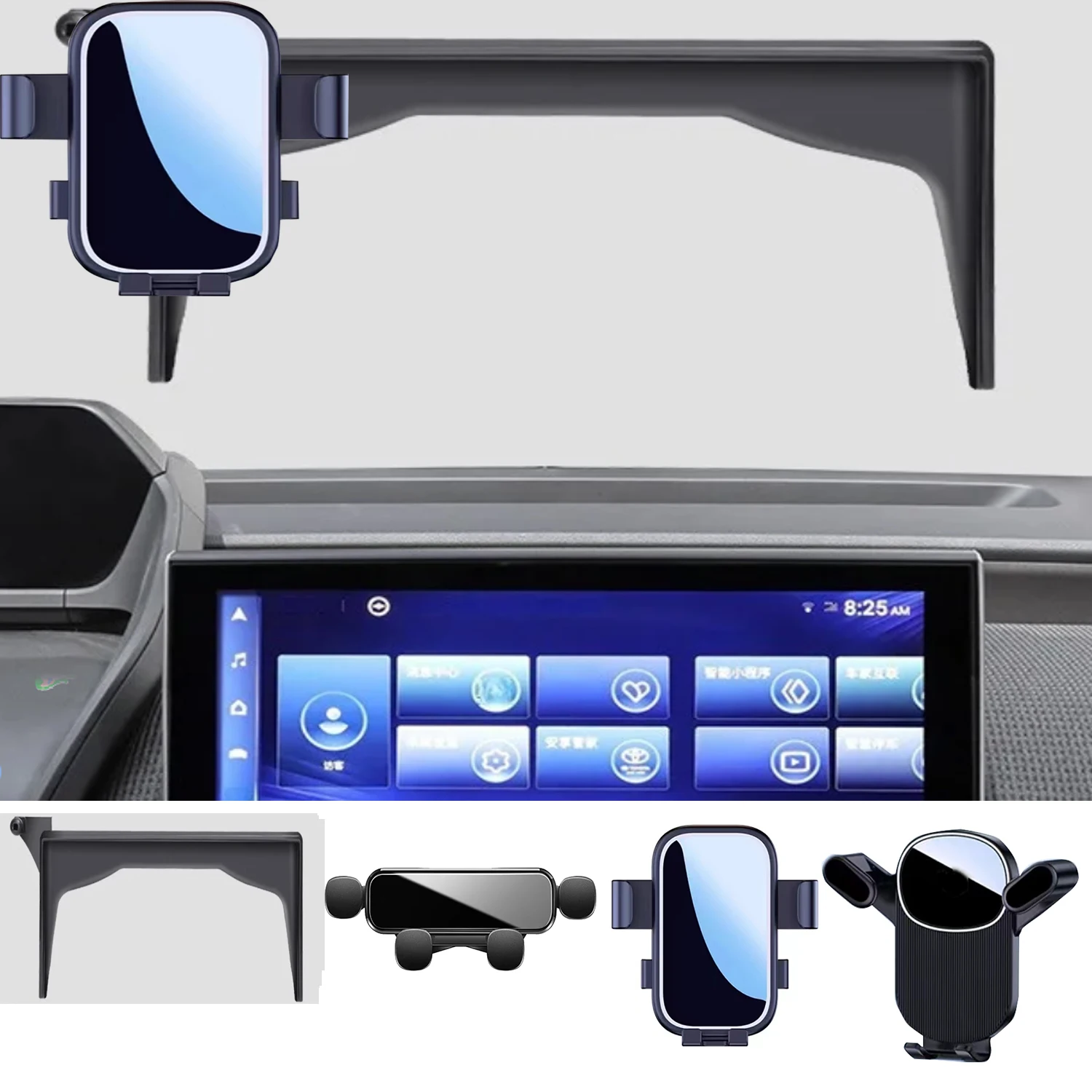 

Car Mobile Phone Holder For 2022 Toyota BZ4X 12.3INCH GPS Stand Special Mount Support Bracket Accessories