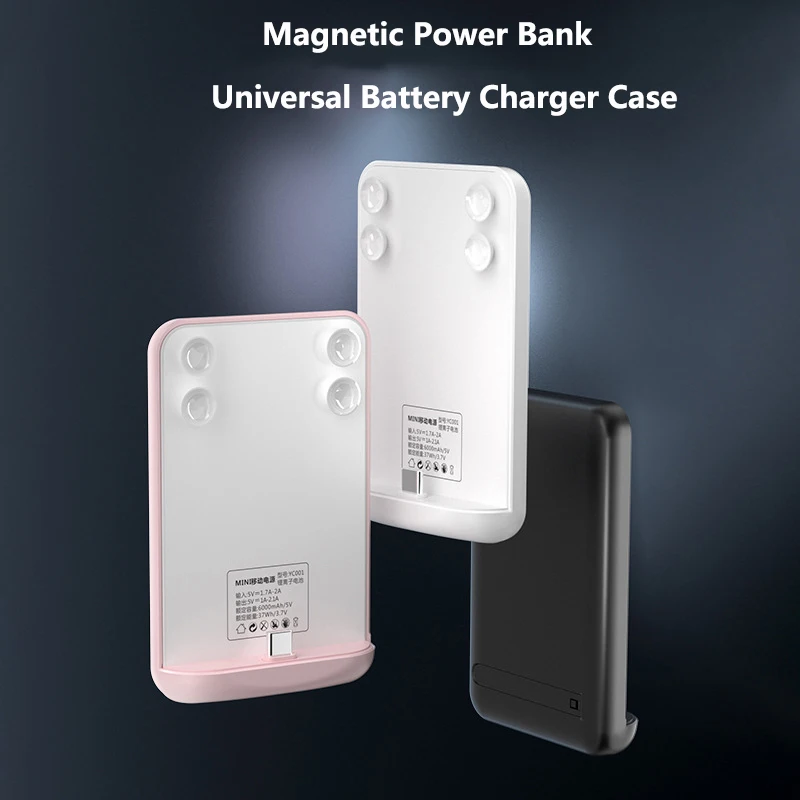 

10000mAh Magnetic Power Bank Type C Universal Battery Charger Case For iPhone 14 13 12 11 Pro X XS Max Samsung S22 Huawei Xiaomi