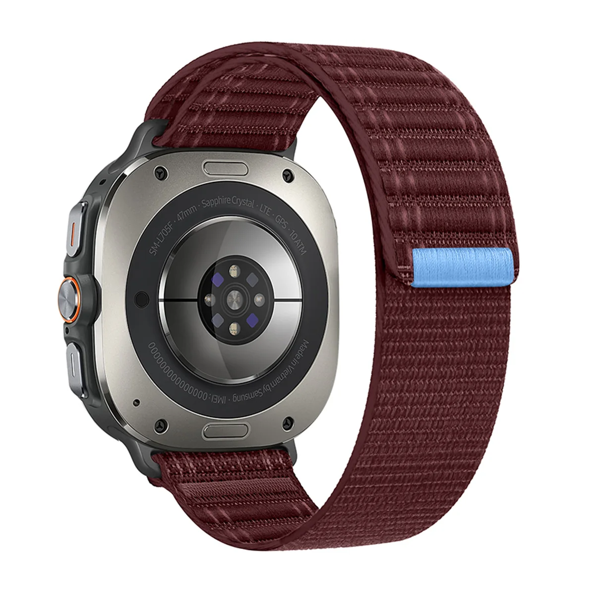 Premium Sports Trail Band - Ultra 47mm Nylon Loop Strap with No Gaps Bracelet