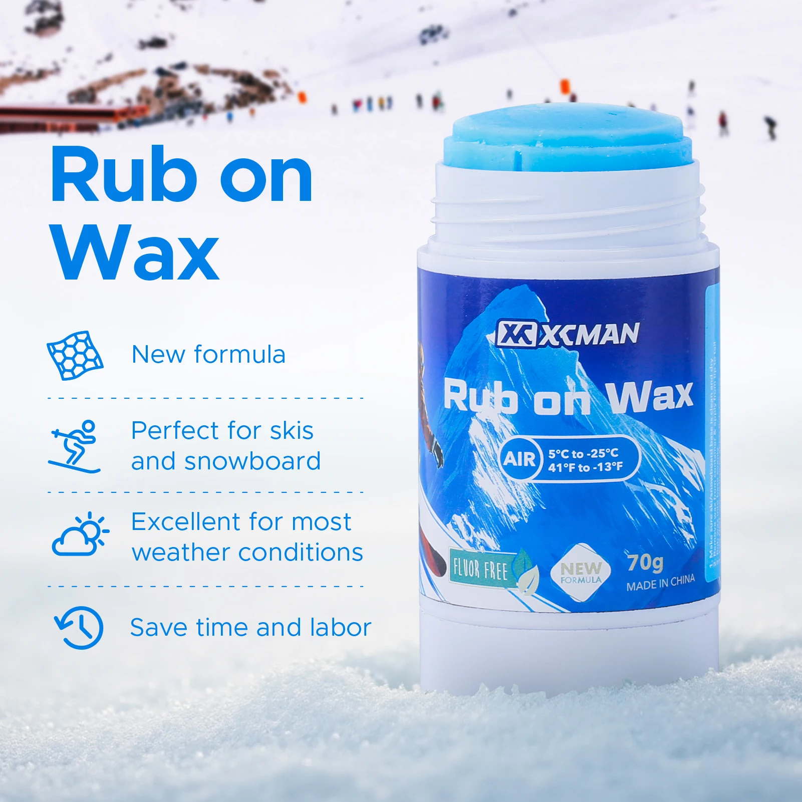 XCMAN Quick Ski & Snowboard Wax 2