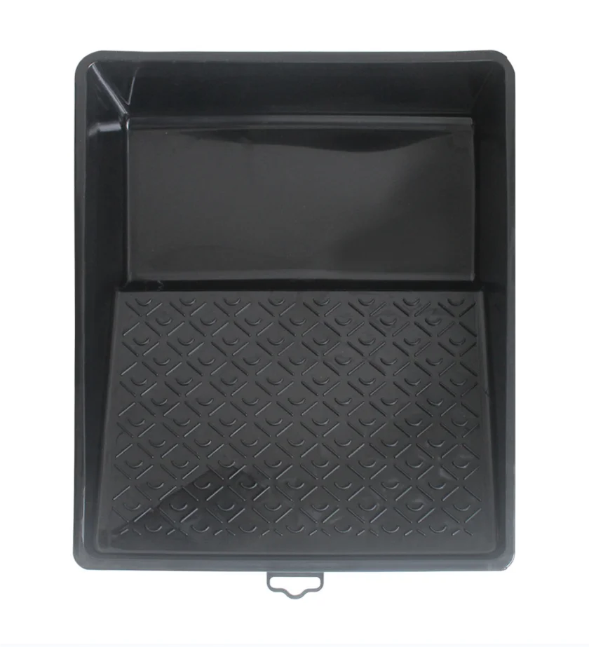 Decorative wall paint tray Decorative tools Black plastic paint tray Roller brush tool 10 inches 35*30*7.5cm